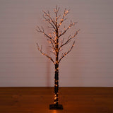 6' Pre-Lit Artificial Halloween Twig Tree with 480 Orange & Purple LED Lights