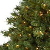 6’ Wyoming Mixed Pine Artificial Christmas Tree with 450 Clear Lights and 1090 Bendable Branches