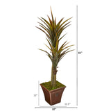 61” Yucca Artificial Tree in Planter