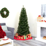 6.5' Cashmere Slim Artificial Christmas Tree with 660 Bendable Branches