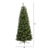 6.5' Cashmere Slim Artificial Christmas Tree with 660 Bendable Branches