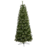 6.5' Cashmere Slim Artificial Christmas Tree with 660 Bendable Branches