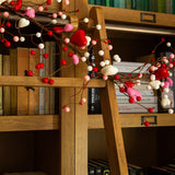 6' Artificial Valentine's Day Heart & Berry Twig Garland