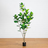7' Artificial Minimalist Audrey Ficus Tree