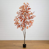 7' Autumn Japanese Maple Artificial Fall Tree