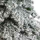 7’ Flocked Austria Fir Christmas Tree with 400 Warm White LED Lights and 1063 Bendable Branches