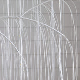 7' Pre-Lit Artificial White Willow Christmas Tree with 400 Cool White LED Light