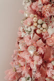 7' Holiday Pink Cashmere Christmas Tree with 300 lights and 599 Bendable Branches
