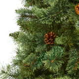 7’ White Mountain Pine Artificial Christmas Tree with 723 Bendable Branches