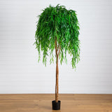 7' Artificial Willow Tree