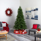 7.5' Cambridge Fir Artificial Christmas Tree with 800 Clear Warm (Multifunction) LED Lights with Instant Connect Technology and 1644 Bendable Branches