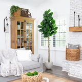 8’ Artificial Fiddle Leaf Fig Tree