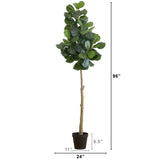 8’ Artificial Fiddle Leaf Fig Tree