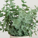8" Artificial Mixed Eucalyptus Plant in Decorative Planter - Set of 3