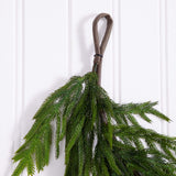 8' Artificial Real Touch Norfolk Island Pine Garland with Natural Look
