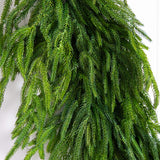 8' Artificial Real Touch Norfolk Island Pine Garland with Natural Look