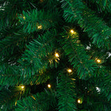 7’ Pre-Lit Artificial Holiday Green Chirstmas Pine Archway with 650 Multifunction Warm White LED Lights