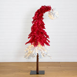 7’ Holiday Red Santa’s Hat Christmas Tree with 500 LED lights and 1272 Bendable Branches