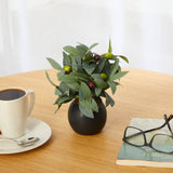 9” Olive Artificial Plant in Decorative Planter