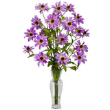 Cosmos w/Vase Silk Flower Arrangement