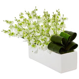 Dancing Lady Orchid in Rectangular Ceramic