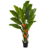 Flowering Traveler's Palm Artificial Tree