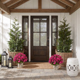 Geranium in Farmhouse Planter UV Resistant (Indoor/Outdoor)