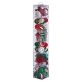 70 Red and Green Shatterproof Christmas Tree Ornament Set with Re-Useable Container