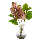Lilac Artificial Arrangement in Vase (Set of 3)