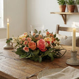 Rose Candelabrum Silk Flower Arrangement