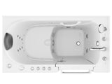 ANZZI Coupe Premier 53 - 60 in x 28 in. Air and Whirlpool Jetted Walk-in Tub in White
