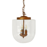 Delphi Pendant Lamp - Coarse Gold and Clear Glass