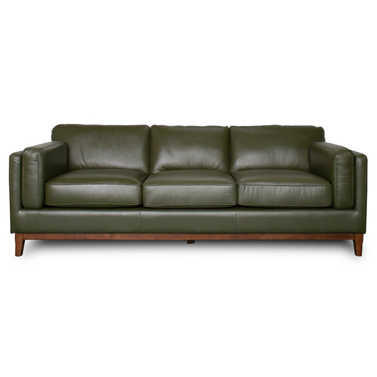 Raleigh Sustainable Wood 3-Seater Top Grain Genuine Leather Sofa