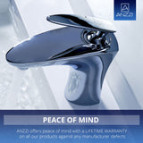 Tone Series Single Hole Single-Handle Low-Arc Bathroom Faucet in Polished Chrome
