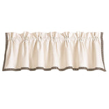 Matelassé Greek Key Trim Valance