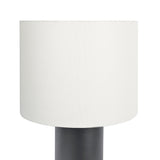 Aura Black Table Lamp with On/Off Switch Black Block Base