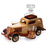 Old Fashioned Car Whiskey Decanter Set, Very Large 15" x 13" x 7" 750ml