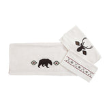 Aztec Bear 3PC Towel Set, Cream, 2 MOQ