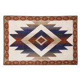 Aztec Blue & Terra Cotta Kitchen/Bath Rug, 2 MOQ