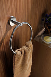 ANZZI Caster Towel Ring, RHINO ALLOY Certified Stainless Steel & Zinc, Scratch Resistant Surface, 5 lb. Capacity, Multiple Finishes