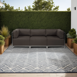 Axis Corner Seascape Charcoal Slipcover - Cover Only