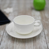 Wilmax 7 oz Porcelain Tea Cup & Saucer Set