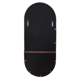 Dante Stainless Steel Rose Gold Capsule Mirror