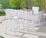 Nizuc - Outdoor Patio Square Bar Table