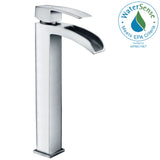 ANZZI Key Series Elegant Vessel Sink Faucet (8.82" H), Single Hole, ADA & WaterSense Certified, Rhino Alloy Solid Brass, Various Finishes
