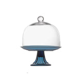 Jupiter Cornflower 8.5" Cake Stand and Dome Set