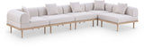 Laguna - 5 Piece 106.5" Upholstered Outdoor Patio Modular Sectional