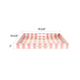 Soho Pink Stripe Tray
