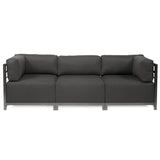 Axis Ottoman Sterling Charcoal Titanium Frame