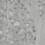 Botanical Carved Branches Reclaimed Wood Wall Decor, Grey